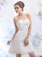 2015 Short Sweetheart Wedding Dress with Lace