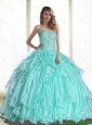 2015 Summer New Style Sweetheart Quinceanera Dresses with Beading and Appliques