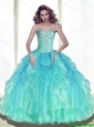 New Style Ball Gown Sweetheart Sweet 16 Dresses with Beading For 2015 Summer