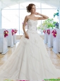 Classical A Line Court Train Wedding Dresses for Garden