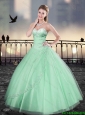 Cheap Beading Sweetheart Quinceanera Gowns for 2016 Spring