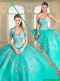 2016 Beautiful Sweetheart Quinceanera Gowns with Beading and Appliques