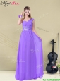 Lovely  Empire Floor Length  Modest Prom Dresses for Fall