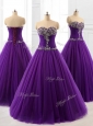 2016 Pretty Beading A Line Sweet 16 Dresses in Purple