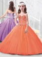 Hot Sale Spaghetti Straps Tulle Mini Quinceanera Dress with Beading