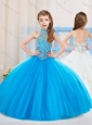 Popular Ball Gown Beaded Little Girl Pageant Dress with Halter