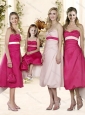 2016 Elegant Sashed and Ruched Bridesmaid Dress in Baby Pink