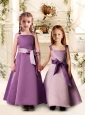 Lovely Bowknot Spaghetti Straps Bridesmaid Dress with Satin