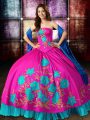 Wonderful Floor Length Ball Gowns Sleeveless Multi-color Quince Ball Gowns Lace Up