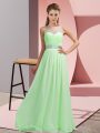 Edgy Scoop Sleeveless Mother Of The Bride Dress Floor Length Beading Chiffon