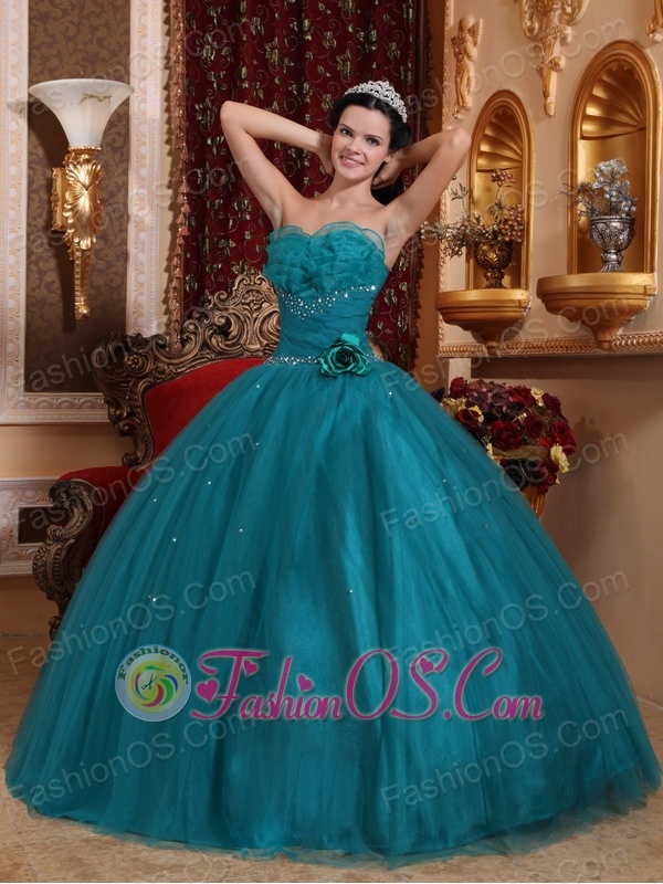 teal dresses for quinceanera