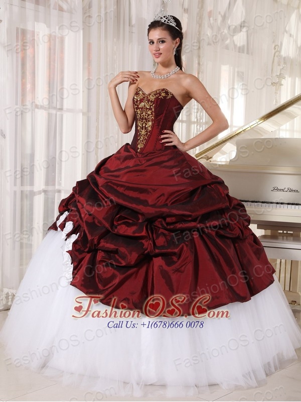 burgundy and gold 15 dress