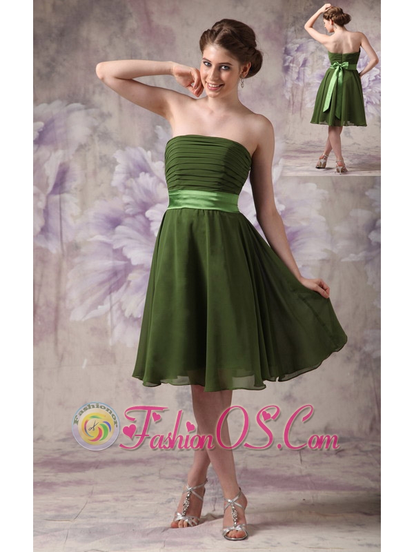 olive green semi formal dress