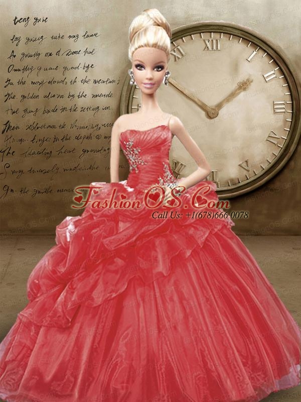 quinceanera doll red dress